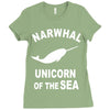 narwhals Ladies Fitted T-Shirt