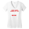 Video Games Ruined My Life Women's V-Neck T-Shirt