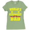 strongest dad Ladies Fitted T-Shirt