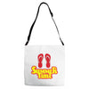 summer time flip flops Adjustable Strap Totes
