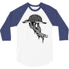 zombie eating brains 3/4 Sleeve Shirt