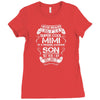 Super Cool Mimi Of A Freaking Awesome Son Ladies Fitted T-Shirt