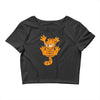 garfield scratching, ideal gift or birthday present funny Crop Top
