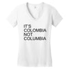 it's colombia not columbia Women's V-Neck T-Shirt