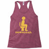 downloading poop Racerback Tank