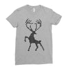 christmas deer Ladies Fitted T-Shirt