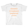 Braver Stronger Smarter Uterine Cancer Awareness Toddler T-shirt