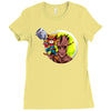 rocket raccoon Ladies Fitted T-Shirt