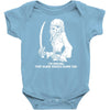 i'm smiling should scare u pirate skeleton Baby Onesie