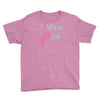 junior's breast cancer awareness i wear pink Youth Tee