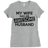 awesome husband Ladies Fitted T-Shirt