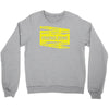 danger danger friend zone funny slogan Crewneck Sweatshirt