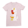 you can't save the world alone Ladies Fitted T-Shirt