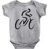 bike rider biker cyclist Baby Onesie