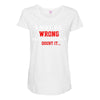 i may be wrong Maternity Scoop Neck T-shirt