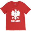 poland polska polish football flag new V-Neck Tee