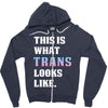 This is What Trans Looks Like Zipper Hoodie