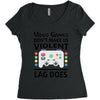 i love video games Women's Triblend Scoop T-shirt