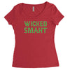 wicked smaht funny Women's Triblend Scoop T-shirt