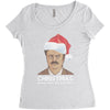ron swanson christmas Women's Triblend Scoop T-shirt