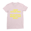 i went outside once Ladies Fitted T-Shirt