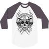 skull viking 3/4 Sleeve Shirt