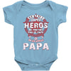 papa heros Baby Onesie