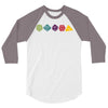 dungeons and dragons die hit 3/4 Sleeve Shirt