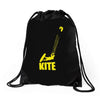 kite kitesurfen kiteboarden fun extremsport top Drawstring Bags