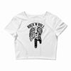 rock and roll Crop Top