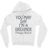 ohn lennon you may say... Zipper Hoodie