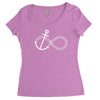 infinity knot anchor rope Women's Triblend Scoop T-shirt