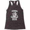 training to go super saiyan Racerback Tank