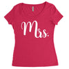mrs. Women's Triblend Scoop T-shirt