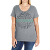 go vegan 3 Ladies Curvy T-Shirt