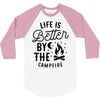 life is better by the camp fire (2) 3/4 Sleeve Shirt