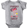 trashy and sassy Baby Bodysuit
