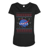 santa christmas Maternity Scoop Neck T-shirt