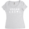 Vegan For The Planet Women's Triblend Scoop T-shirt