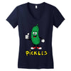 pickles Women's V-Neck T-Shirt