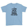 a yawn is a silent scream for coffeee Youth Tee