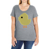 chicken baby Ladies Curvy T-Shirt