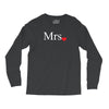 Mrs with heart dot (Mr and Mrs set) Long Sleeve Shirts