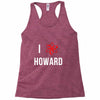 i heart howard Racerback Tank