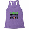 vegan because plant powered badass was not an offical tittle black Racerback Tank