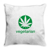 vegetarian sweet leaf Throw Pillow