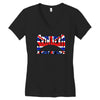 skinhead union jack, ideal birthday gift or present Women's V-Neck T-Shirt