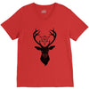 Deer With Diamond V-Neck Tee