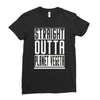 straight outta planet vegeta Ladies Fitted T-Shirt