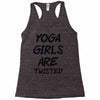 yoga girls are twisted Racerback Tank